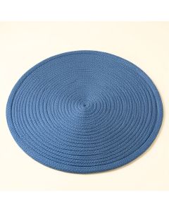 Slate Bluff Round Area Rug - Blue (synthetic illustration; no displayed measurements)
