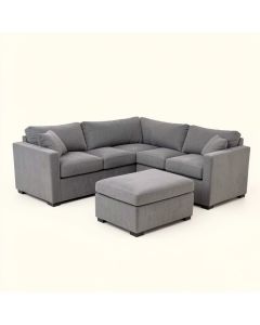 Hager 119 '' Wide Chenille Right Hand Facing Sectional With Ottoman (synthetic illustration; no displayed measurements)