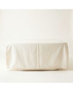 Lake Bridge Flat Bed Sheet - Ivory (synthetic illustration; no displayed measurements)