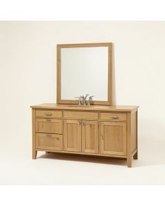 Arnolde 72 '' Oak Double Bathroom Vanity Set (synthetic illustration; no displayed measurements)