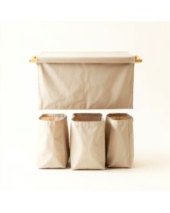 Aspen Bluff Laundry Sorting Station With Plain Removable Bags - Beige (synthetic illustration; no displayed measurements)