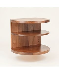 Aberdeen 3 Piece Circle Mango Wood Accent Shelf (synthetic illustration; no displayed measurements)
