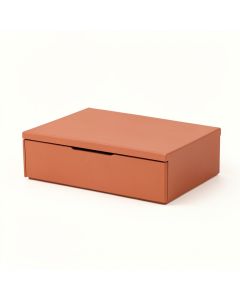 Ash Edge Desktop Monitor Riser - Terracotta (synthetic illustration; no displayed measurements)