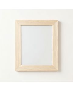 Dawn Crest Framed Wall Mirror - Ivory (synthetic illustration; no displayed measurements)