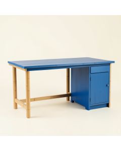 Ash Crest Empty Workshop Workbench - Blue (synthetic illustration; no displayed measurements)