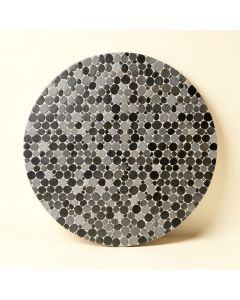 Cascade 9 '' X 10 '' Porcelain Penny Round Mosaic Wall & Floor Tile (synthetic illustration; no displayed measurements)