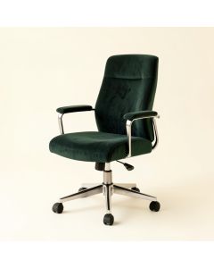 Home Office Chair Modern Design Velvet Desk Chair Adjustable Task Chair With Arms (synthetic illustration; no displayed measurements)