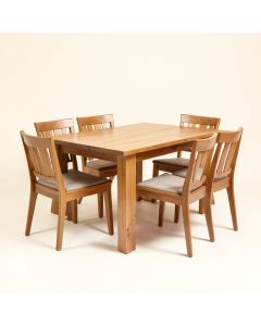Montsegur Butterfly Leaf Rubberwood Solid Wood Dining Set (synthetic illustration; no displayed measurements)