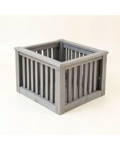 Elm Branch Empty Furniture-Style Litter Enclosure - Gray (synthetic illustration; no displayed measurements)