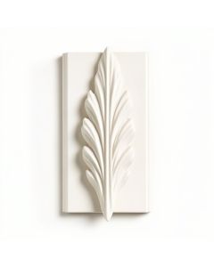 Reeded Acanthus 1 3/4 '' H X 94 1/2 '' W X 1 1/8 '' D Leaf Panel Moulding (synthetic illustration; no displayed measurements)
