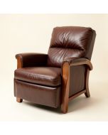 Keleigh 34.5 '' Wide Genuine Leather Manual Wing Chair Recliner (synthetic illustration; no displayed measurements)