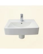 Frame White Ceramic Rectangular Drop-In Bathroom Sink With Overflow (synthetic illustration; no displayed measurements)
