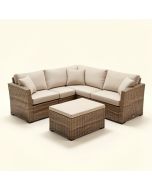 Outdoor Garden Patio Furniture 7-Piece Pe Rattan Wicker Sectional Cushioned Sofa Sets With 2 Pillows And Coffee Table (synthetic illustration; no displayed measurements)