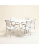 Modern 5-Piece Dining Table Set For 4 With Foldable Drop Leaf (synthetic illustration; no displayed measurements)