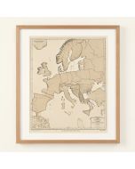 Ethnographische Karte Von Europa , 1847 By Heinrich Berghaus Framed Graphic Art (synthetic illustration; no displayed measurements)