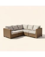 Outdoor 5 Piece Sofa Seating Group With Cushions (synthetic illustration; no displayed measurements)