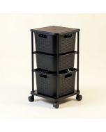 Rolling Laundry Storage Cart (synthetic illustration; no displayed measurements)