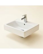 Vox Vitreous China Rectangular Vessel Bathroom Sink With Overflow (synthetic illustration; no displayed measurements)