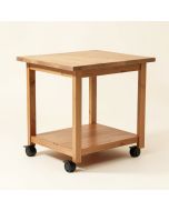 Kuhnhenn Kitchen Cart With Solid Wood Top (synthetic illustration; no displayed measurements)