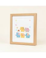 Elihu Baby Elephants Framed Art (synthetic illustration; no displayed measurements)