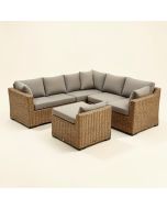 Natoli 7 Piece Rattan Sectional Seating Group With Cushions (synthetic illustration; no displayed measurements)