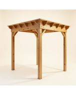 Cedar 12 Ft. W X 10 Ft. D Solid Wood Pergola (synthetic illustration; no displayed measurements)
