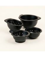 Bene Casa 3 Piece Splatter Shield Stainless Steel Strainer Set (synthetic illustration; no displayed measurements)