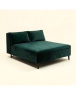 43.3 '' Velvet Armless Sofa Bed (synthetic illustration; no displayed measurements)