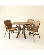 Alegre Round 2 - Person 21 '' Long Bistro Set (synthetic illustration; no displayed measurements)