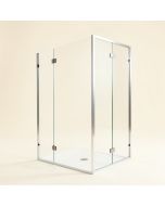 Aqua Fold 13.75 '' W X 72 '' H Pivot Semi-Frameless Shower Door (synthetic illustration; no displayed measurements)
