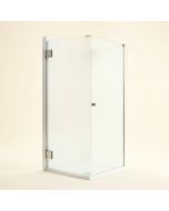 Aqua 48 '' W X 58 '' H Hinged Semi-Frameless Tub Door (synthetic illustration; no displayed measurements)