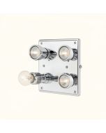 Haswell 4 - Light Led Dimmable Polished Chrome Flush Mount (synthetic illustration; no displayed measurements)