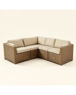 6-Piece Patio Furniture Set Corner Sofa Set Pe Rattan Wicker Outdoor Garden Sectional Sofa Chair (synthetic illustration; no displayed measurements)