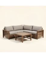 Asther Modern Outdoor 5 Piece Deep Seating Group With Cushion (synthetic illustration; no displayed measurements)