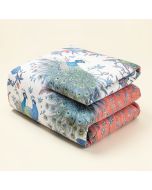 Baconton Timeless East Asian Chinoiserie Peacock Garden Duvet Cover Set (synthetic illustration; no displayed measurements)