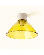 4.875 '' H Glass Bell Ceiling Fan Fitter Shade ( Screw On ) In Yellow (synthetic illustration; no displayed measurements)