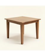 Aoun 34.5 '' Rubberwood Solid Wood Dining Table (synthetic illustration; no displayed measurements)