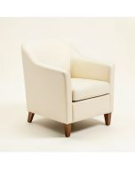 Melker Upholstered Parsons Chair In Cream (synthetic illustration; no displayed measurements)