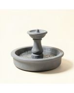Resin Round Fountain With Light (synthetic illustration; no displayed measurements)