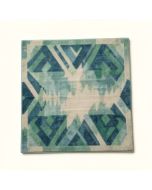 Geometric Ombre Blue/Green/Beige Area Rug (synthetic illustration; no displayed measurements)