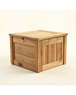 Summerton Teak Solid Wood Deck Box (synthetic illustration; no displayed measurements)