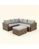 Guiscardo 90.9 '' Wide Outdoor Wicker Left Hand Facing Patio Sectional With Cushions (synthetic illustration; no displayed measurements)