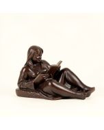 Hillhouse Girl Laying Reading A Book Statue (synthetic illustration; no displayed measurements)