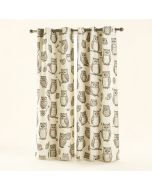 Alegre Owl 2 Panel Curtain Set (synthetic illustration; no displayed measurements)