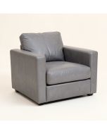 Ash 62 '' Genuine Leather Square Arm Loveseat With Reversible Cushions (synthetic illustration; no displayed measurements)