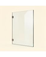 French Monture Noir 30 '' W X 78 '' H Frameless Fixed Glass Panel (synthetic illustration; no displayed measurements)