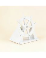 Anchor And Ship Wheel Mdf And Metal Bookends (synthetic illustration; no displayed measurements)