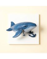 Whale With Anchors Square Wall Décor (synthetic illustration; no displayed measurements)