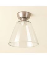 5 '' Glass Bell Ceiling Fan Fitter Shade ( Screw On ) (synthetic illustration; no displayed measurements)