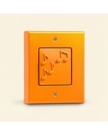 Musical Abstract With 3D Musical Notes On A Bright Gradient 2-Gang Toggle Light Switch Wall Plate (synthetic illustration; no displayed measurements)
